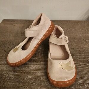 Livie & Luca Pio Pio Gold Shimmer Bird Mary Jane Shoes Toddler Girl Size 12M